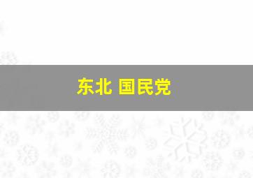 东北 国民党